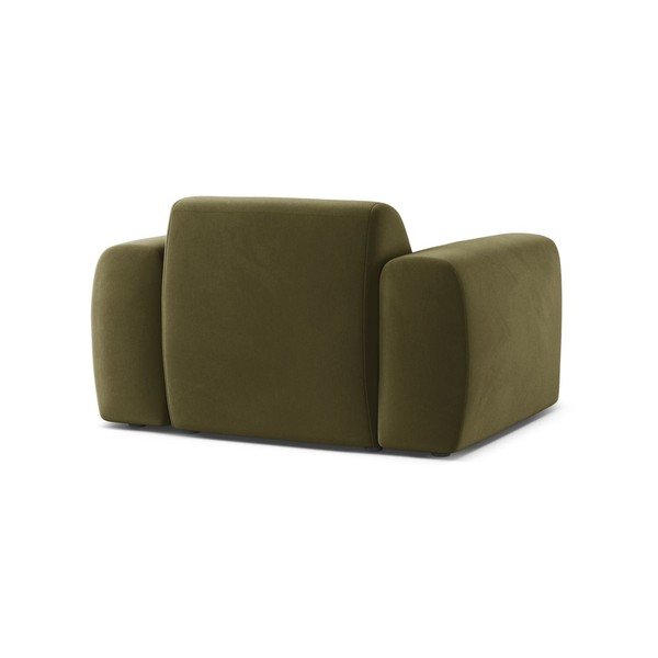 Khaki bársony fotel Molino – Micadoni -image-3