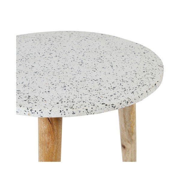 Kerek tárolóasztal terrazzo asztallappal ø 42 cm Terrazzo – Jardin d'Ulysse-image-4