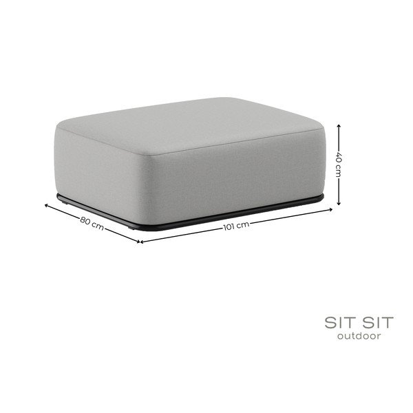 Világosszürke kerti lábtartó Straw – Sit Sit-image-4