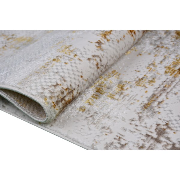 Krémszínű-aranyszínű mosható szőnyeg 120x180 cm Gold – Vitaus-image-2