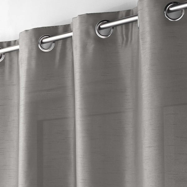 Sötétszürke szatén függöny 140x240 cm Shana – douceur d'intérieur-image-1