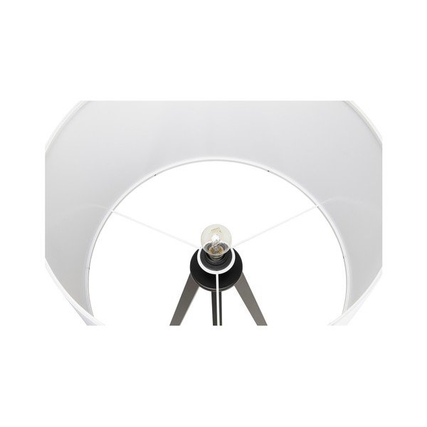 Trivet állólámpa fekete szerkezettel és fehér búrával - Kokoon-image-3