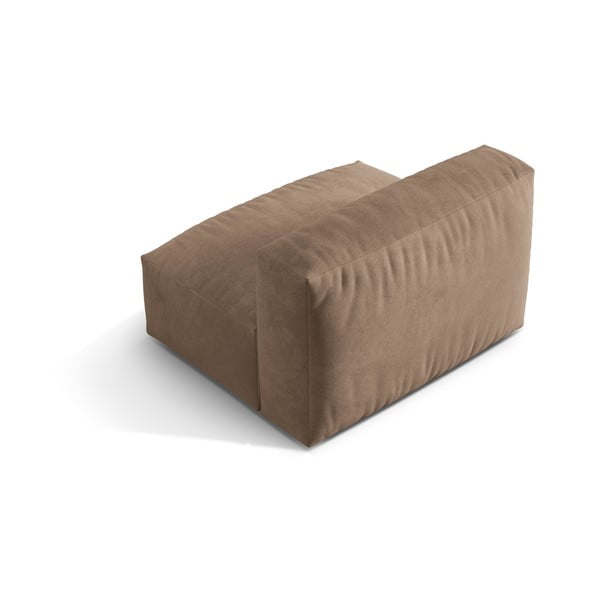 Világosbarna bársony kanapé modul (középső rész) Martina – Micadoni -image-2