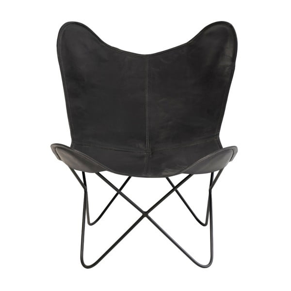 Farfalla fekete bőr pillangó alakú szék - sømcasa-image-2