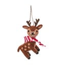 Gyapjú kézzel készített karácsonyfadísz 12 cm Reindeer – Sass & Belle