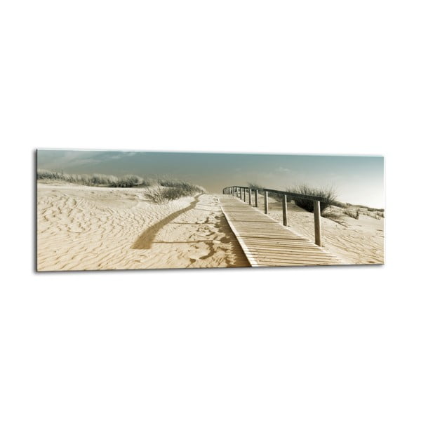 Glasspik Harmony Dunes II fali kép, 50 x 125 cm - Styler