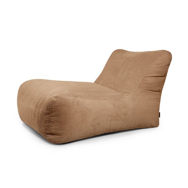 Barna kordbársony babzsákfotel Lounge 100 – SLOWDOWN