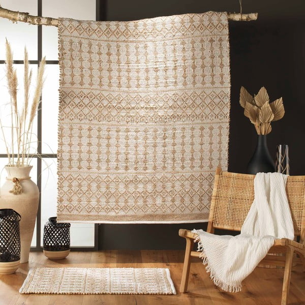 Krémszínű szőnyeg 60x90 cm Orya – douceur d'intérieur-image-1