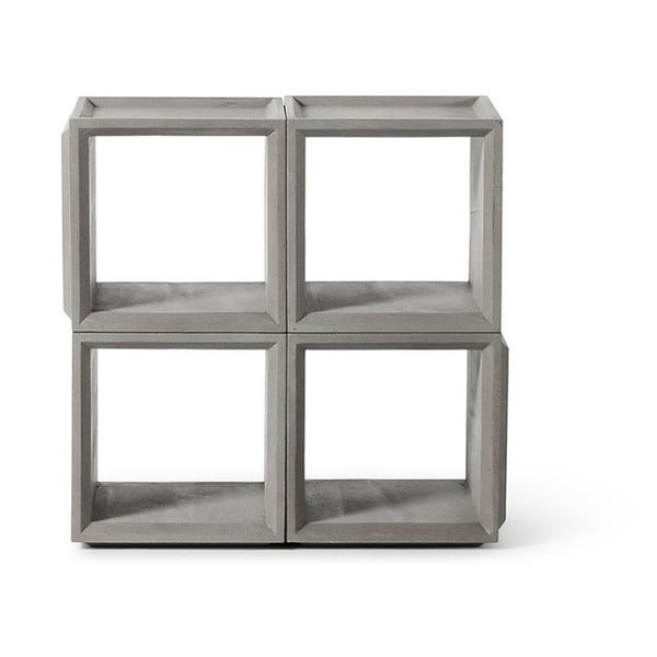 Plus Combo négyzet alakú variálható beton könyvespolc - Lyon Béton