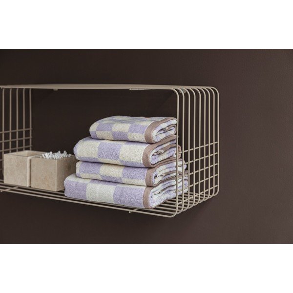 Bézs többszintes fém fali polc 70 cm Wire – Mette Ditmer Denmark-image-3