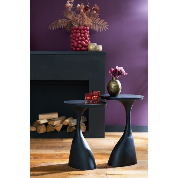 Kerek fém tárolóasztal 33x40 cm Macau - Light & Living-image-1