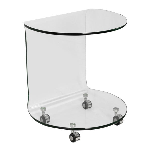 Simple üveg, gurulós tárolóasztal - Evergreen House