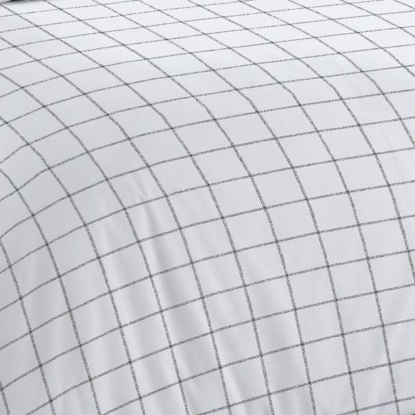 Fehér-szürke ágyneműhuzat 200x135 cm Bold Check - Cloudsoft-image-4
