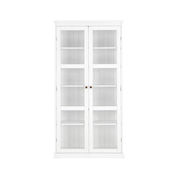 Fehér MDF tálalószekrény 98x193x34 cm Wilma – Ellos Home-image-3