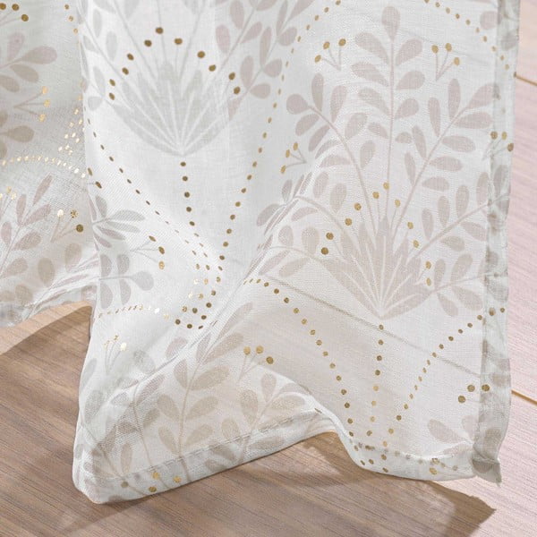 Fehér-bézs fényáteresztő függöny 140x280 cm Majestia – douceur d'intérieur-image-3