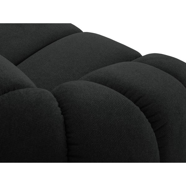 Fekete sarokkanapé (jobb oldali) Diana – Micadoni -image-1