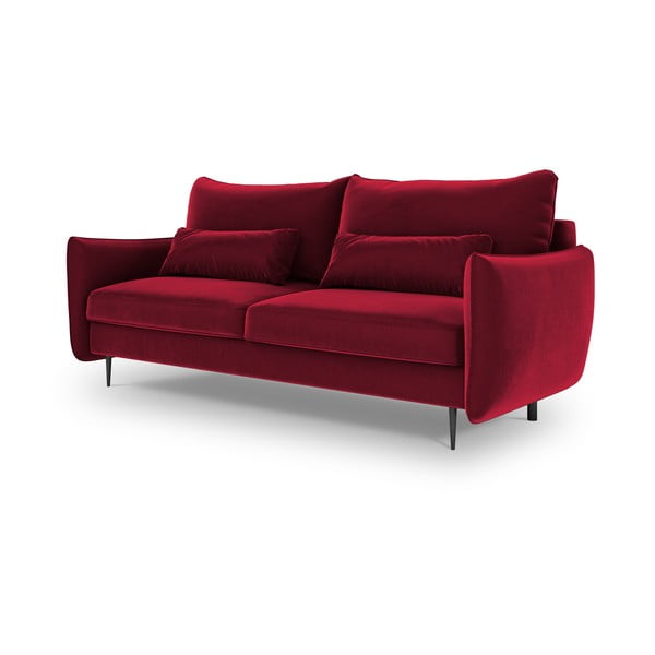 Vermont piros kinyitható kanapé tárolóhellyel - Cosmopolitan Design