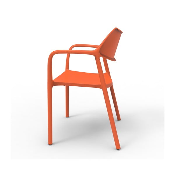 Splash 2 db narancssárga kerti karfás szék - Resol