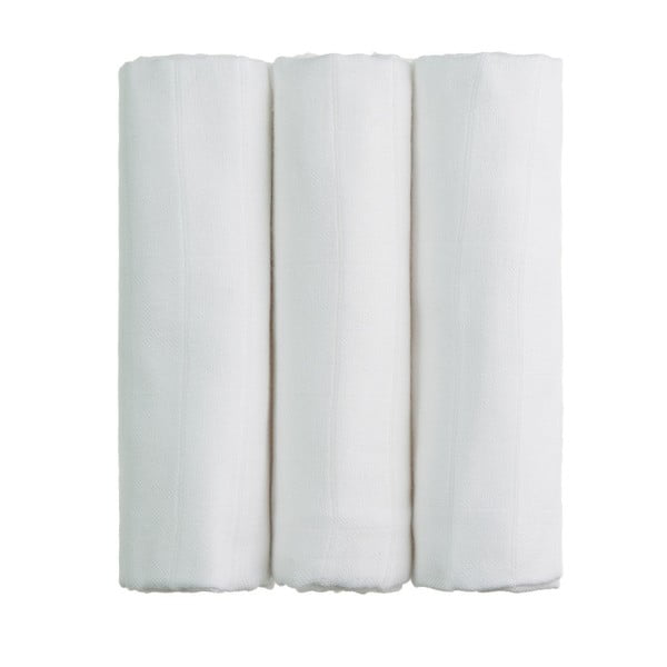 White 3 db fehér pelenka, 70 x 70 cm - T-TOMI