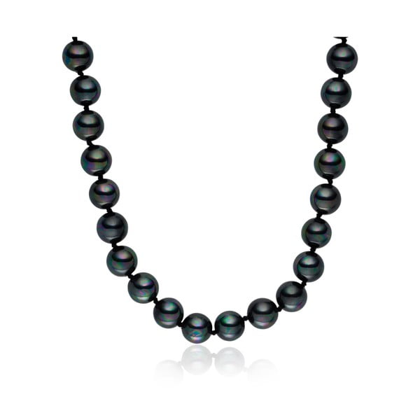 Mystic sötétszürke gyöngy nyaklánc, 45 cm - Pearls of London