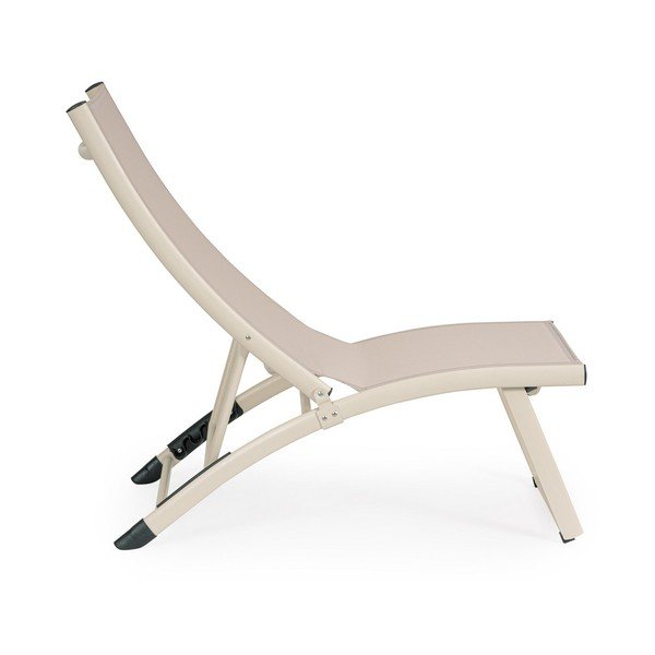 Bézs fém kerti napozóágy Taylor – Bizzotto-image-2