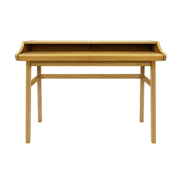 Szekreter típusú íróasztal tölgyfa dekorral 44x115 cm Carteret – Woodman