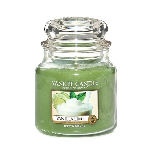 Vanília és lime illatgyertya, égési idő 60-90 óra - Yankee Candle