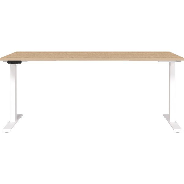 Állítható íróasztal elektromosan állítható magassággal tölgyfa dekoros asztallappal 80x180 cm Jet – Germania-image-1