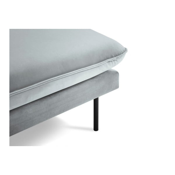 Vienna világosszürke bársony heverő, bal oldali - Cosmopolitan Design-image-4