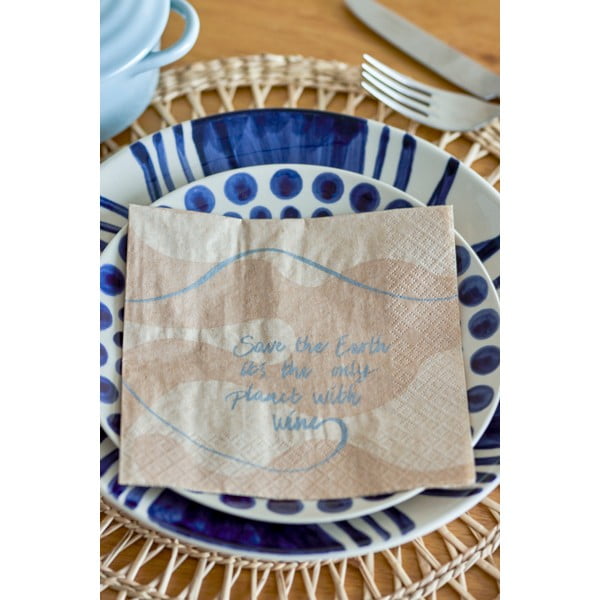 Papír szalvéta szett 20 db-os Earth – Bloomingville-image-1