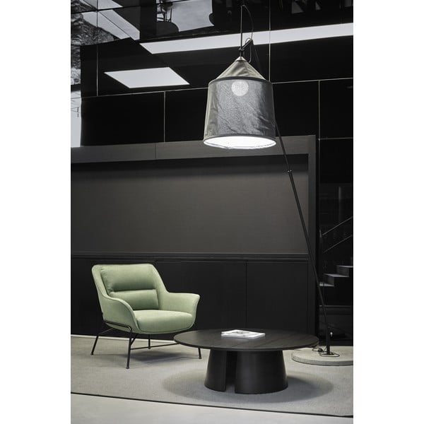 Cep fekete dohányzóasztal, ø 110 cm - Teulat-image-1