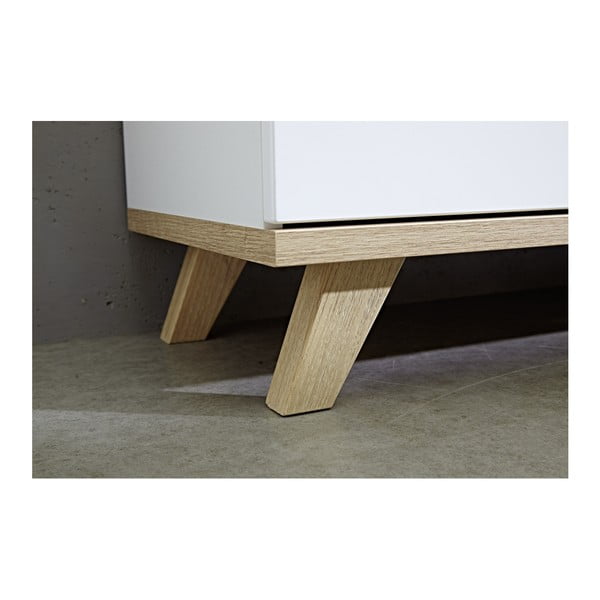 Oslo fehér háromajtós komód fiókokkal - Germania-image-4