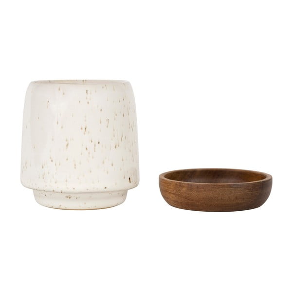 Krémszínű-natúr színű agyagkerámia csésze 100 ml Nordika – Sema-image-2