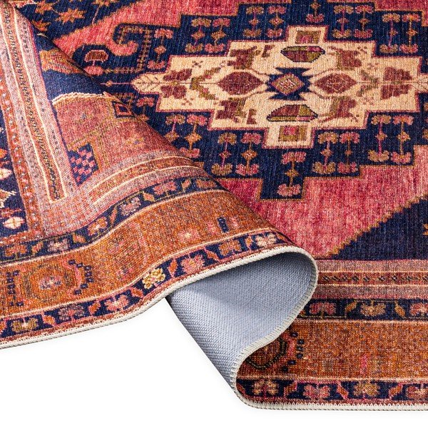 Senneh narancssárga-rózsaszín szőnyeg, 80 x 150 cm - Floorita-image-4