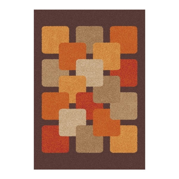 Boras barna-narancssárga szőnyeg, 57 x 110 cm - Universal