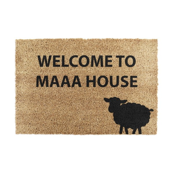 Kókuszrost lábtörlő 40x60 cm Welcome to Maaa House – Artsy Doormats