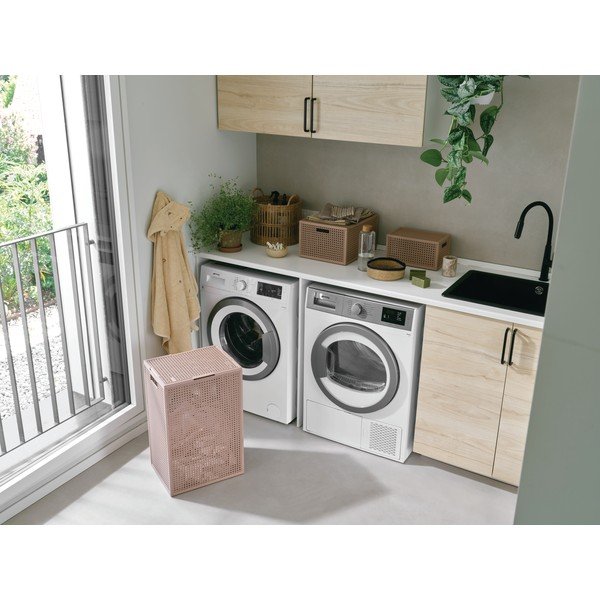 Törtrózsaszín fedeles újrahasznosított műanyag tárolódoboz 30x38x21 cm Kaya – Curver-image-3