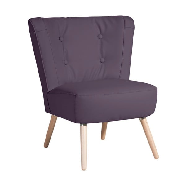 Neele Leather Violet lila műbőr fotel - Max Winzer