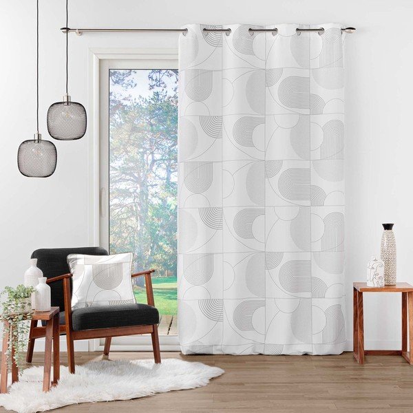 Fehér függöny 140x280 cm Esquisse – douceur d'intérieur-image-2
