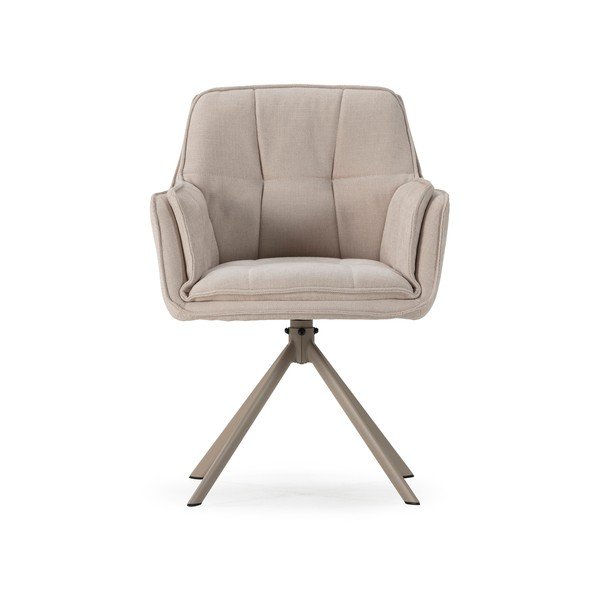 Bézs kárpitozott étkezőfotel szett 2 db-os Keiko – Marckeric-image-2