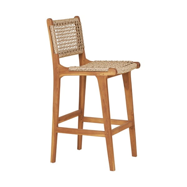Natúr színű teakfa bárszék (ülésmagasság 60 cm) Derby – House Nordic-image-3