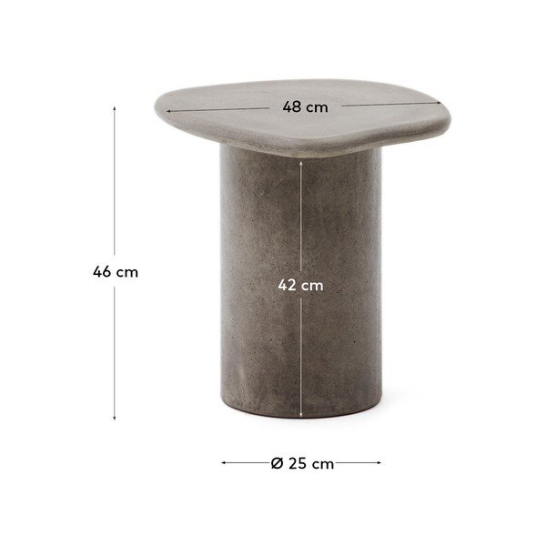 Kerti tárolóasztal 48x47 cm Macarella – Kave Home-image-4