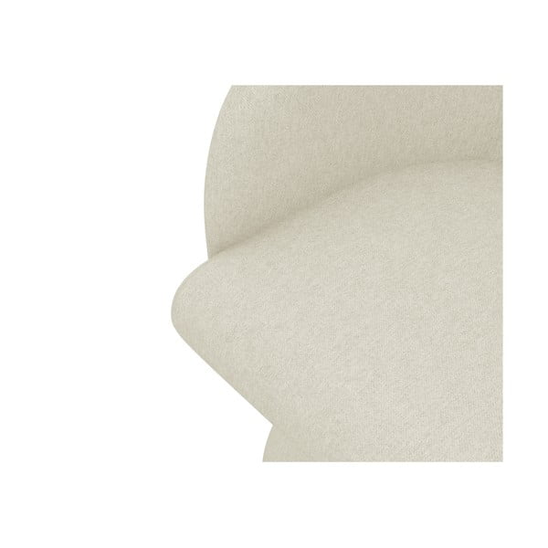 Krémszínű kárpitozott étkezőfotel Kanoa – Makamii-image-4