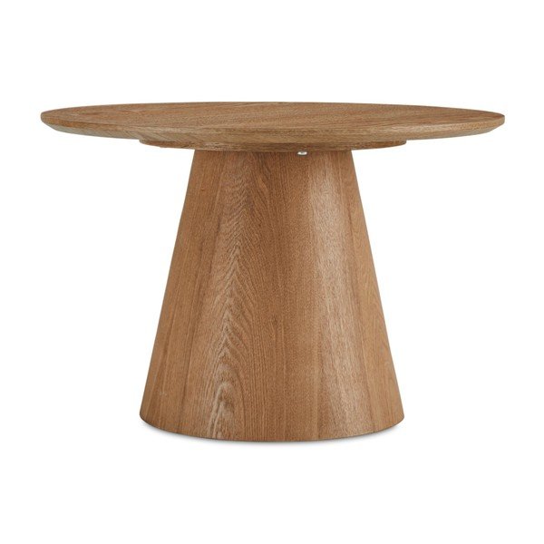 Natúr színű dohányzóasztal tölgyfa dekorral ø 60 cm Tango – Furnhouse-image-1