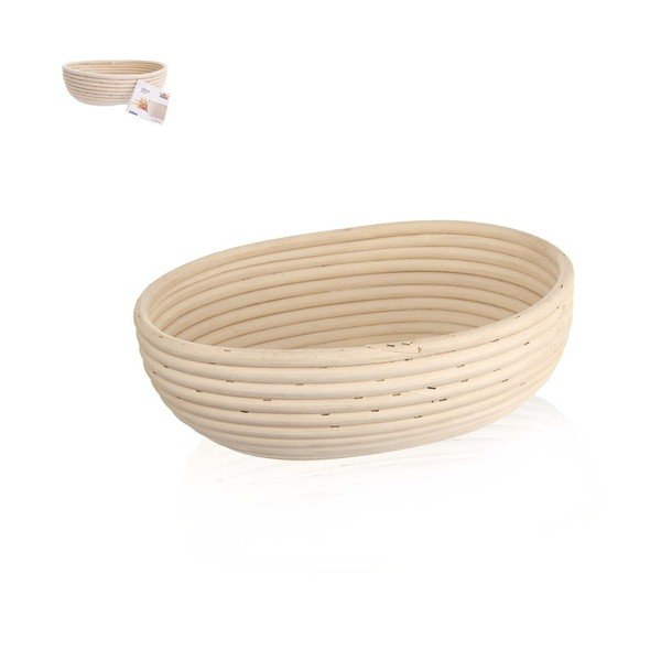 Rattan természetes fűzfavessző kosár, 28 x 22 cm - Orion-image-1