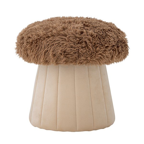 Barna-natúr színű gyerek puff Bertil – Bloomingville Mini