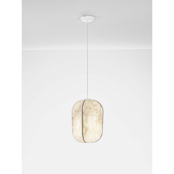 Fehér fém függőlámpa textil búrával ø 30 cm Pierida – Nova Luce-image-3