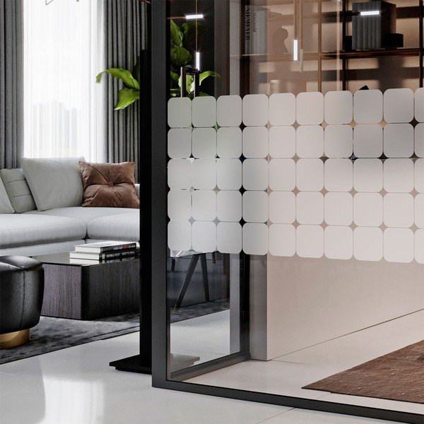 Matrica szett ablakra 50 db-os 10x10 cm Square Blackout – Ambiance-image-3