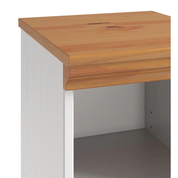 Fehér borovi fenyő magas-keskeny fürdőszoba szekrény 30,5x115,5 cm Anita – Støraa-image-4
