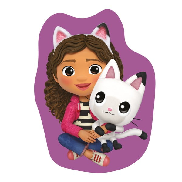 Fleece gyerek párna 35x35 cm Gabby´s Dollhouse "Pandy" – Jerry Fabrics